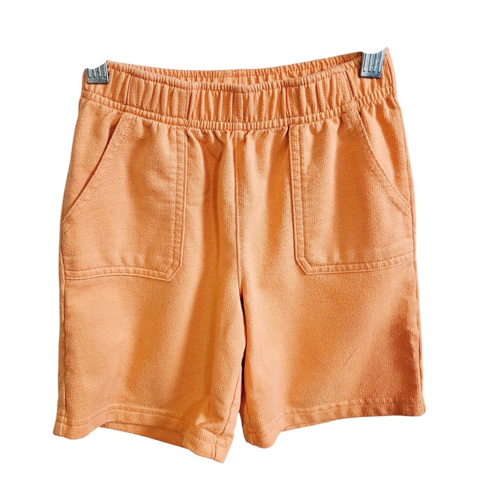 Kids Shorts Size 3T Orange Peach Stretchy Casual Pocket Front Sweats Comfy